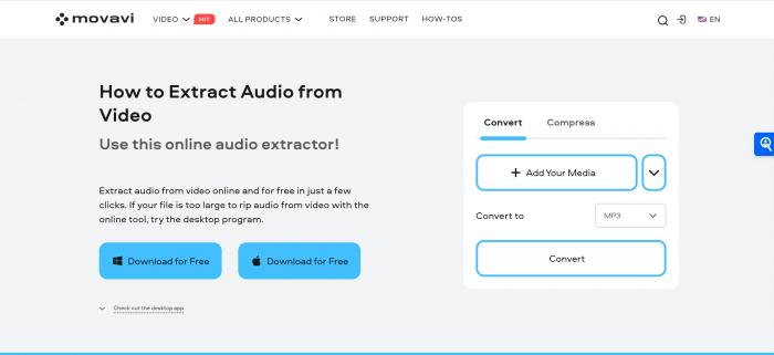 Movavi audio extractor